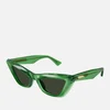Bottega Veneta New Entry Acetate Cat-Eye Frame Sunglasses - Image 1