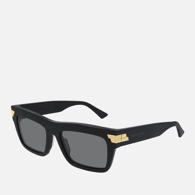 Bottega Veneta Acetate Rectangle-Frame Sunglasses