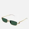 Gucci Metal Rectangle-Frame Sunglasses - Image 1