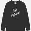 Café Kitsuné Logo-Print Cotton-Jersey Sweatshirt - S - Image 1