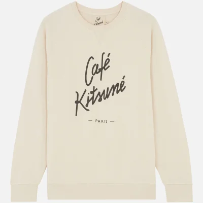 Café Kitsuné Logo-Printed Cotton-Jersey Sweatshirt - S