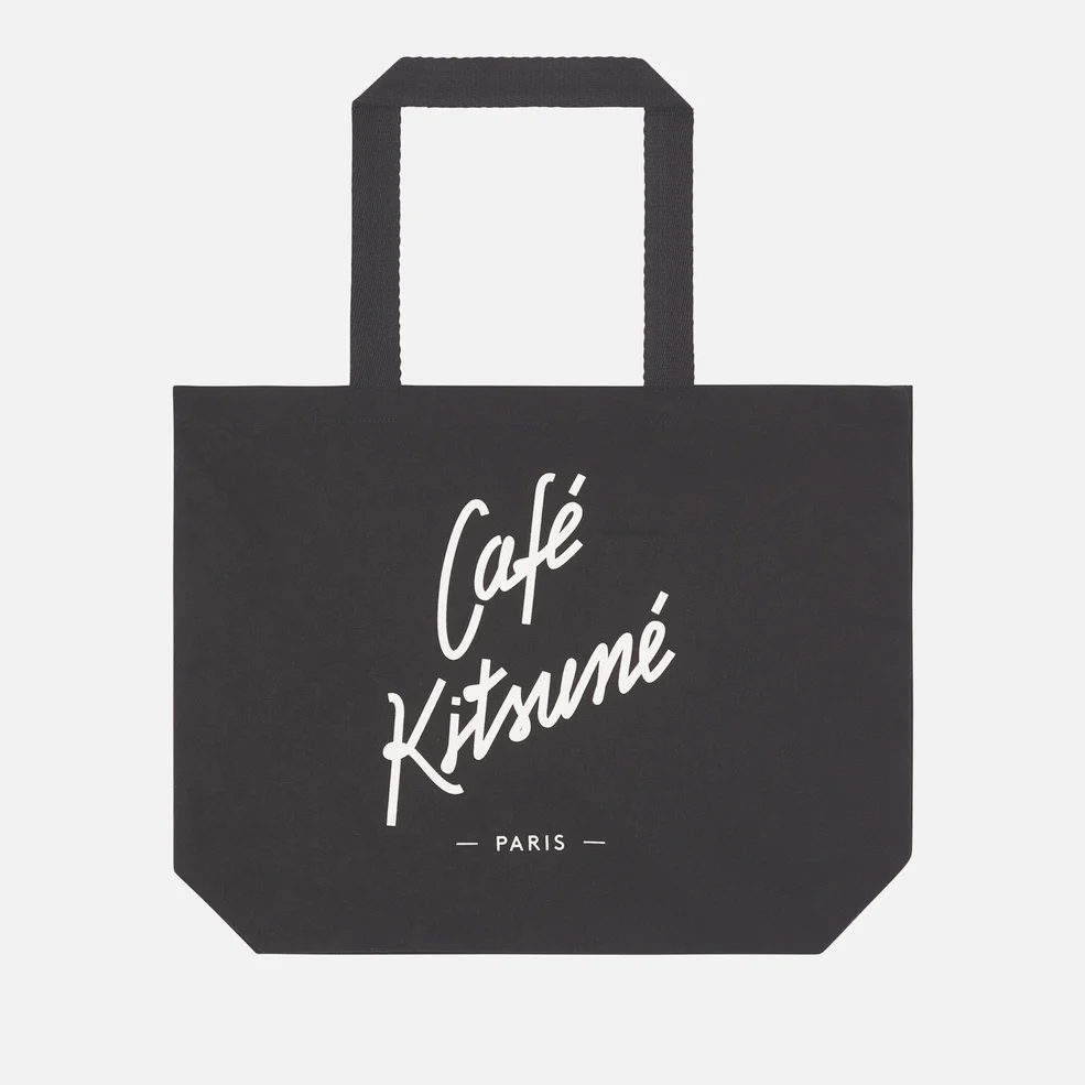 Café Kitsuné Logo-Print Cotton-Canvas Tote Bag Image 1