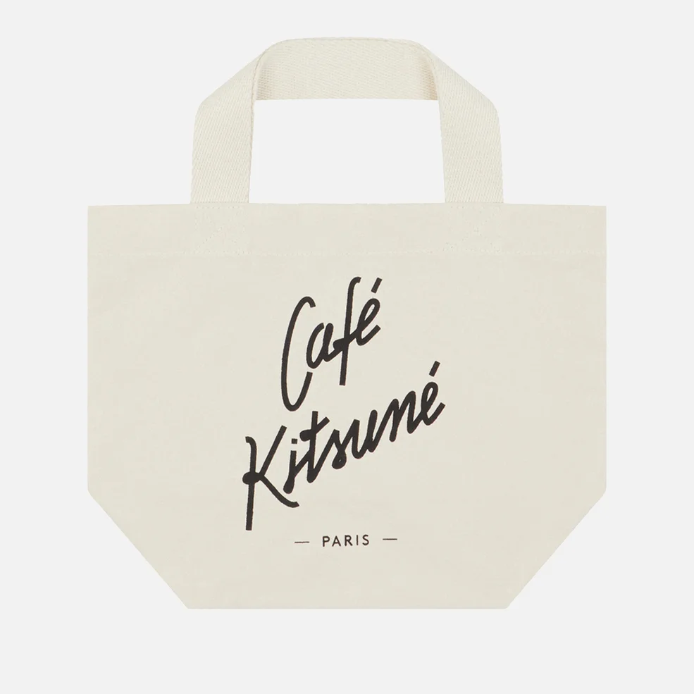 Café Kitsuné Mini Printed Cotton-Canvas Tote Bag Image 1