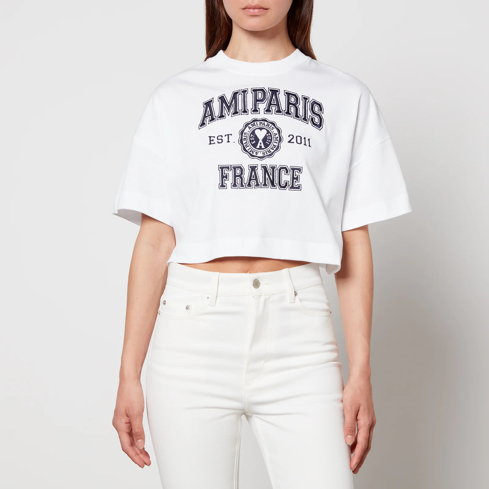 AMI paris France Cotton-Jersey T-Shirt - L Image 1