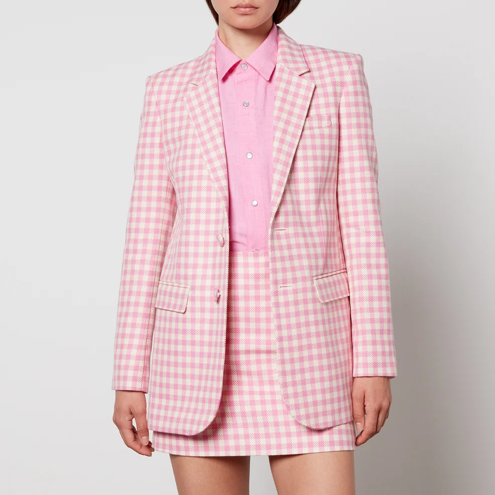 AMI Checkered Cotton and Wool-Blend Blazer Image 1