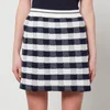 Thom Browne Checked Cotton-Blend Jacquard Mini Skirt - Image 1