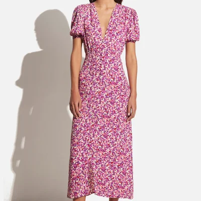 Faithfull The Brand Bellavista Floral-Print Crepe Midi Dress