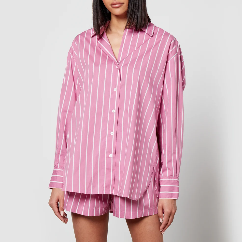 Faithfull The Brand Daija Striped Cotton-Poplin Shirt Image 1