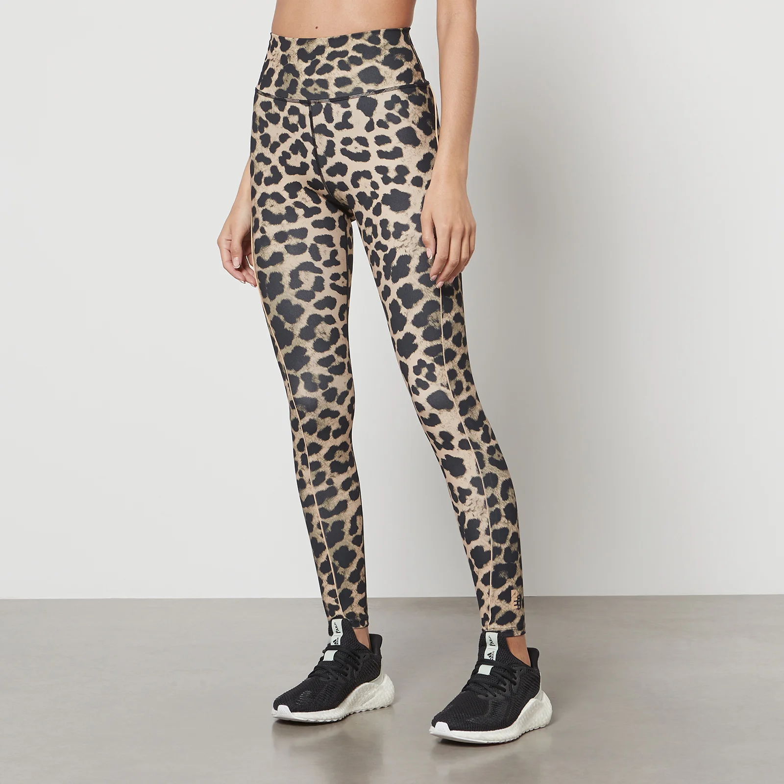 P.E Nation Valley Leopard-Print Stretch-Jersey Leggings Image 1