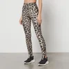 P.E Nation Valley Leopard-Print Stretch-Jersey Leggings - Image 1