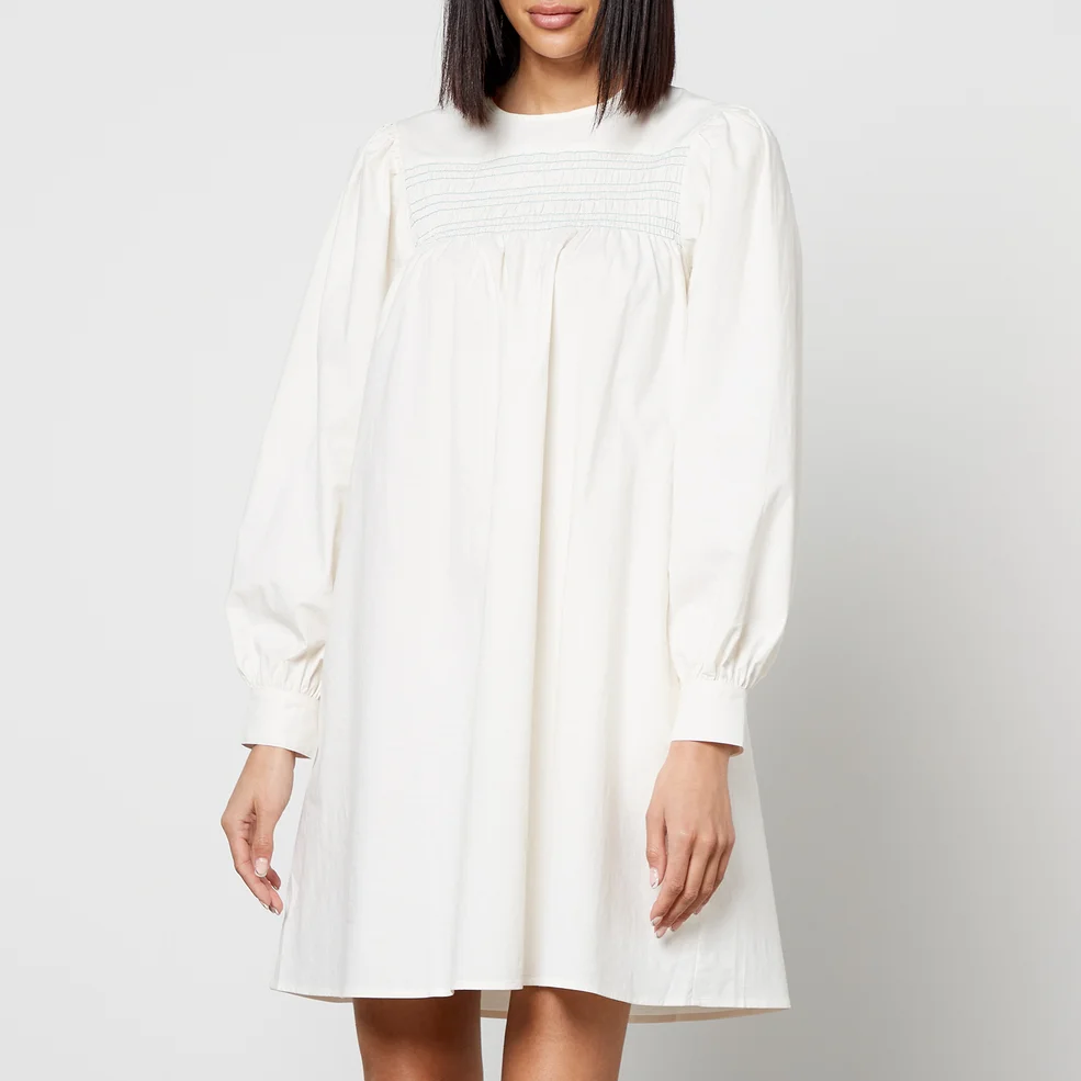 Résumé Retha Smocked Cotton-Blend Mini Dress - DK 34/UK 6 Image 1