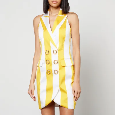 Moschino Striped Twill Mini Dress
