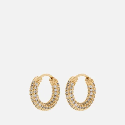 Luv AJ Pavé Amalfi Plated Brass Crystal Earrings