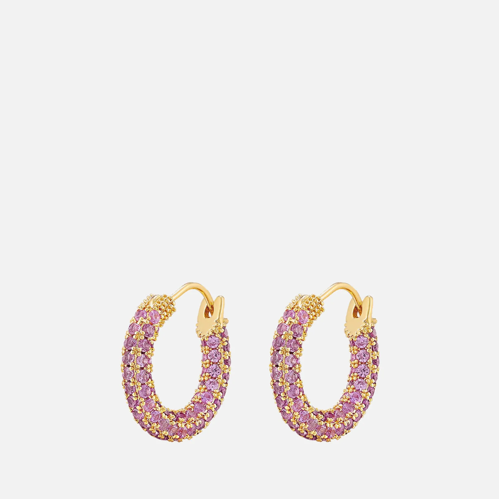 Luv AJ Pavé Amalfi Plated Brass Crystal Earrings Image 1