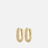 Luv AJ Pavé Chain Gold-Plated Crystals Earrings - Image 1