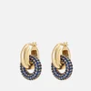 Luv AJ Gold-Plated Cubic Zirconia Hoop Earrings - Image 1