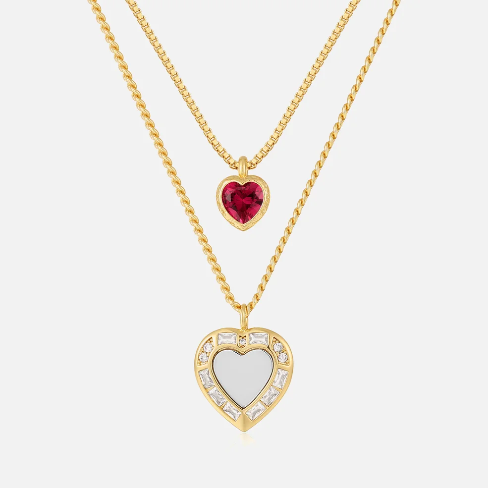 Luv AJ x For Love and Lemons Heart Gold-Plated Necklace Image 1