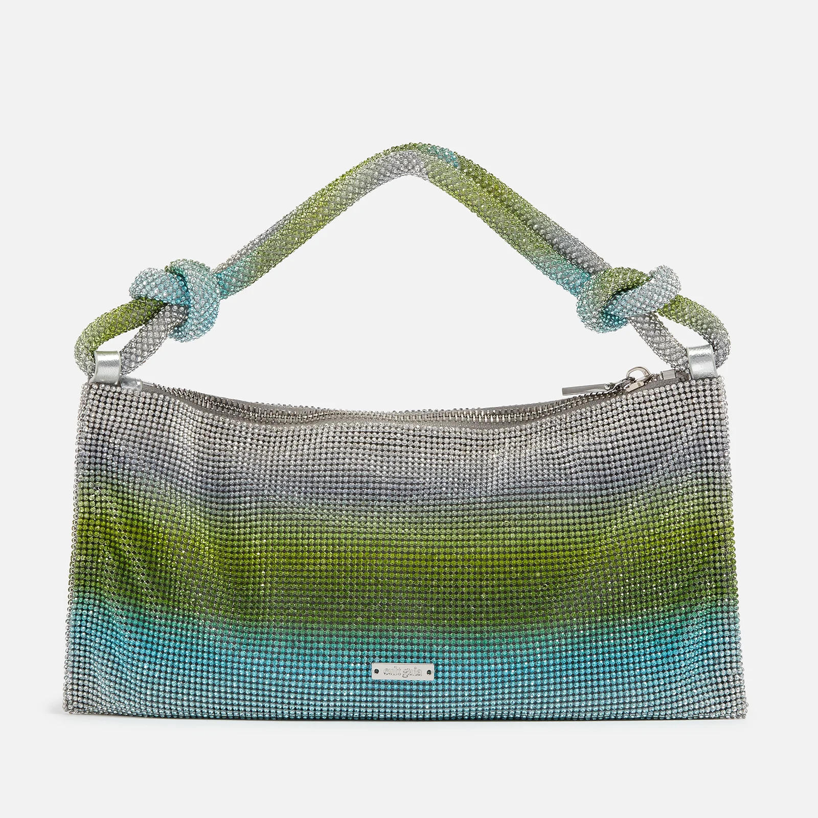 Cult Gaia Hera Nano Crystal-Embellished Satin Shoulder Bag Image 1