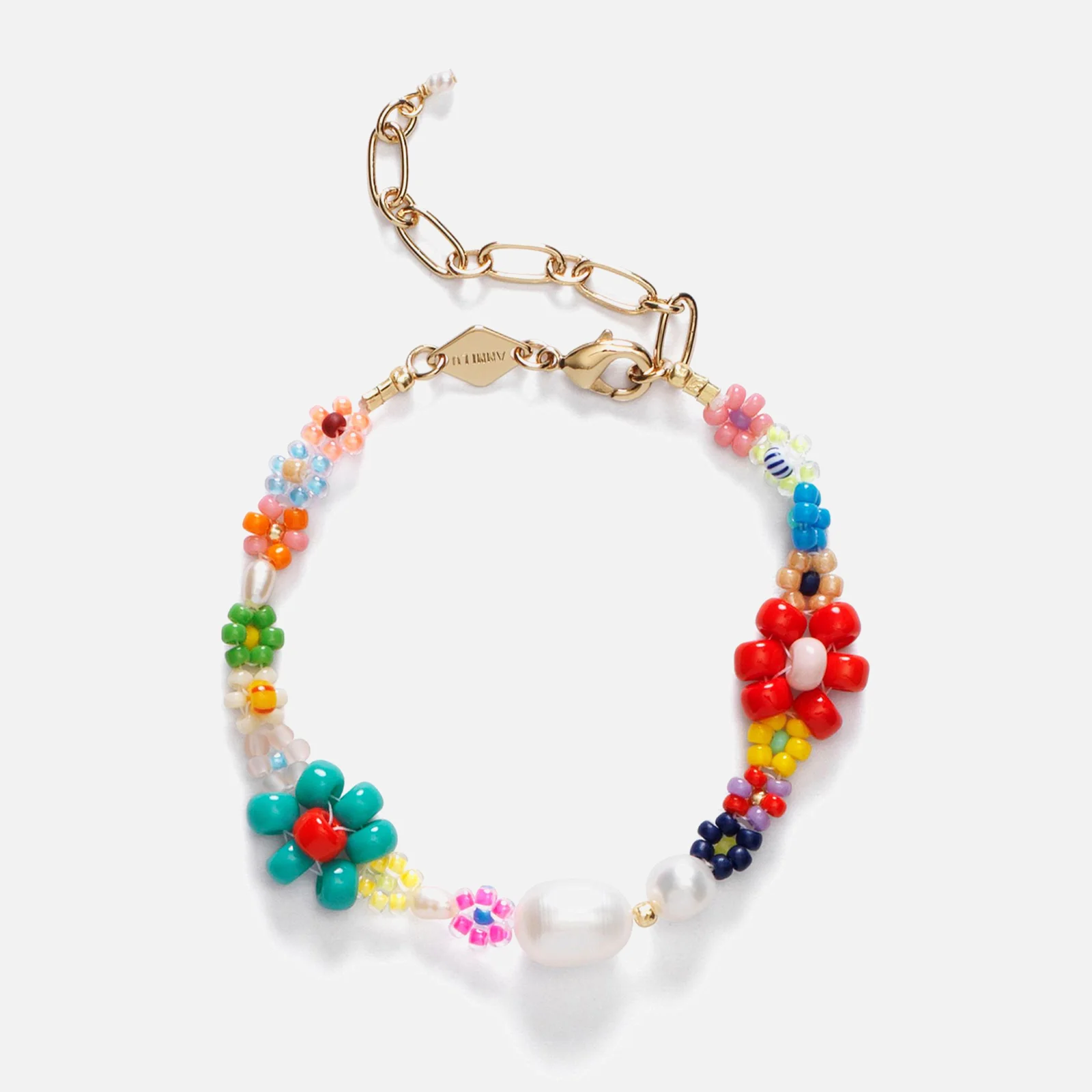 Anni Lu Women's Mexi Flower Pearl and Glass Bead Bracelet Image 1