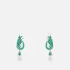 Shrimps Silver-Tone Crystal Clip-On Earrings - Image 1