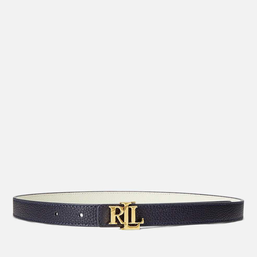 Lauren Ralph Lauren Rev 20 Leather Skinny Belt Image 1