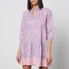SZ Blockprints Paisley-Print Cotton-Gauze Dress - Image 1