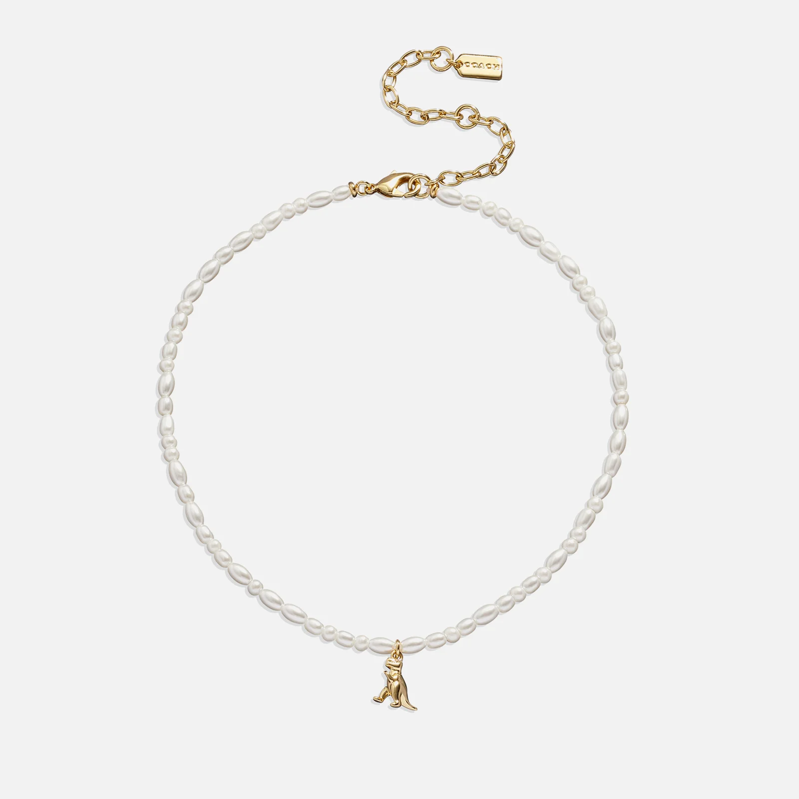 Coach Pearl Charms Gold-Plated Necklace Image 1