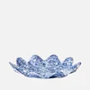 Broste Copenhagen Lilja Decorative Plate - Blue/White - Image 1