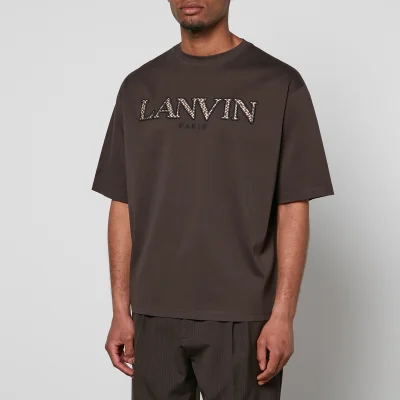 Lanvin Curb Logo Cotton-Jersey T-Shirt