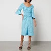 Ganni x Coggles Floral-Print Organic Cotton Midi Dress - Image 1