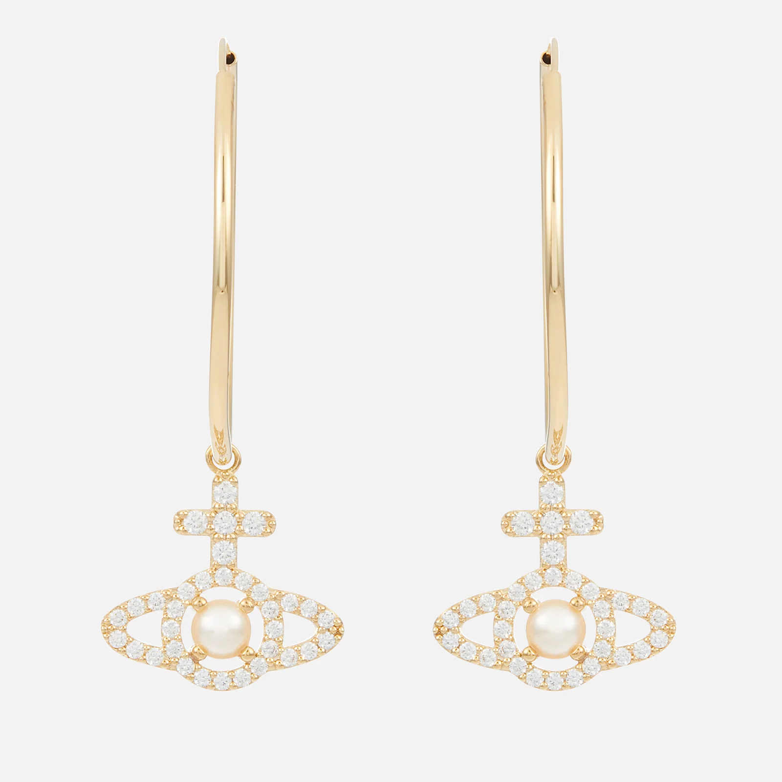 Vivienne Westwood Olympia Gold-Tone Hoop Earrings Image 1
