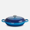 Le Creuset Signature Cast Iron Shallow Casserole Dish - 30cm - Azure Blue - Image 1