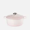 Le Creuset Signature Cast Iron Round Casserole Dish - 24cm - Shell Pink - Image 1