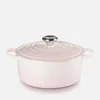 Le Creuset Signature Cast Iron Round Casserole Dish - 28cm - Shell Pink - Image 1