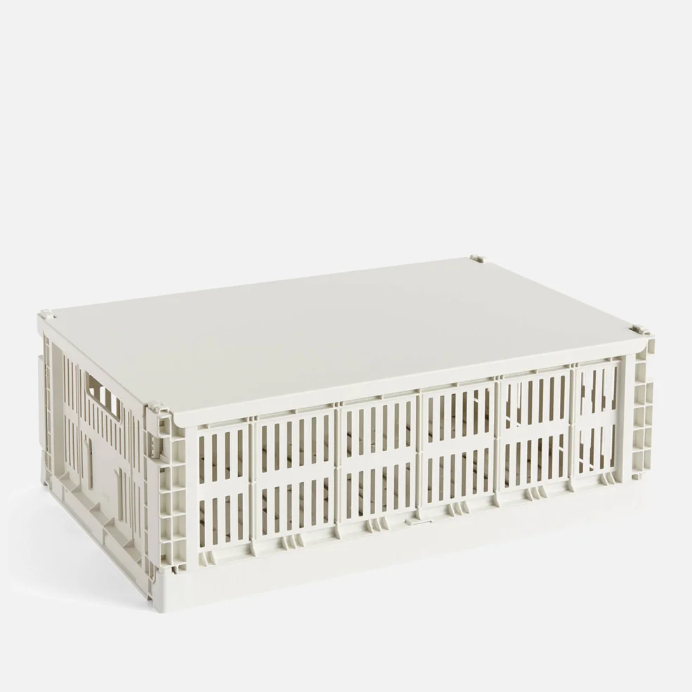 HAY Colour Crate Lid - Large - Off White Image 1