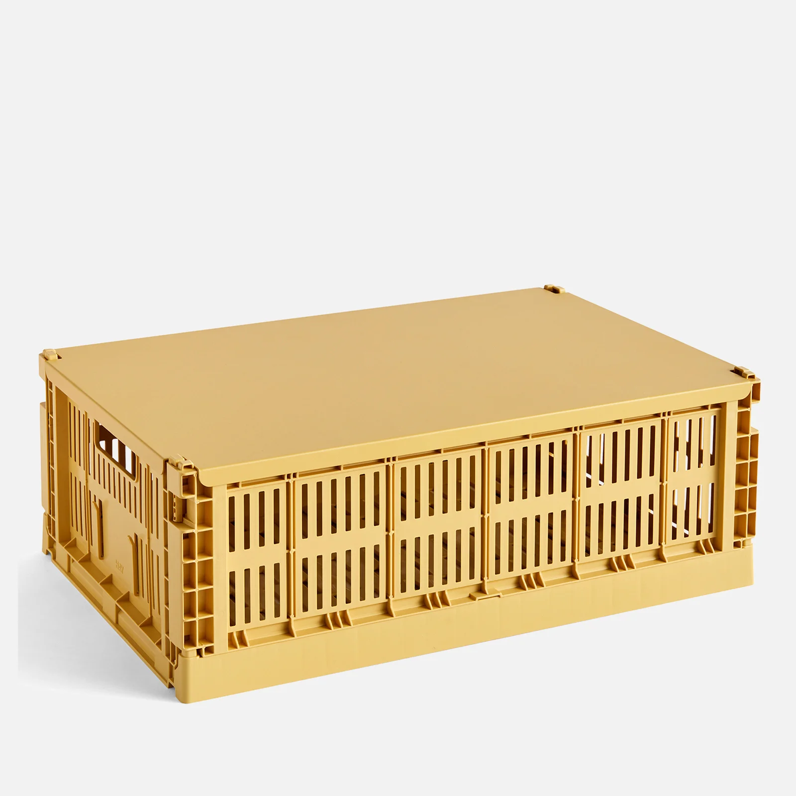 HAY Colour Crate Lid - Large - Golden Yellow Image 1