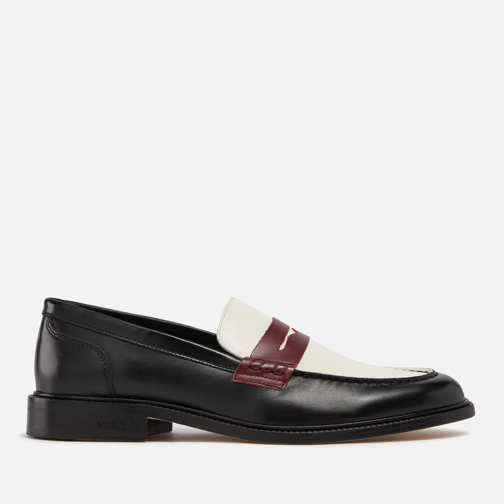 Vinny’s Men's Townee Tricolour Leather Penny Loafers Image 1