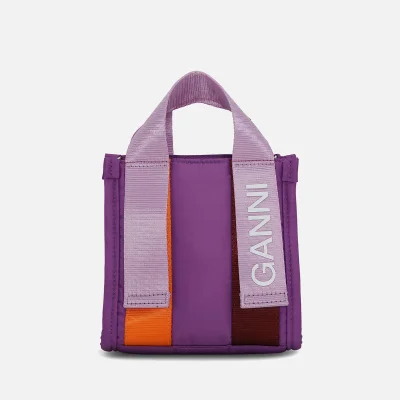 Ganni Tech Small Recycled Shell Tote Bag