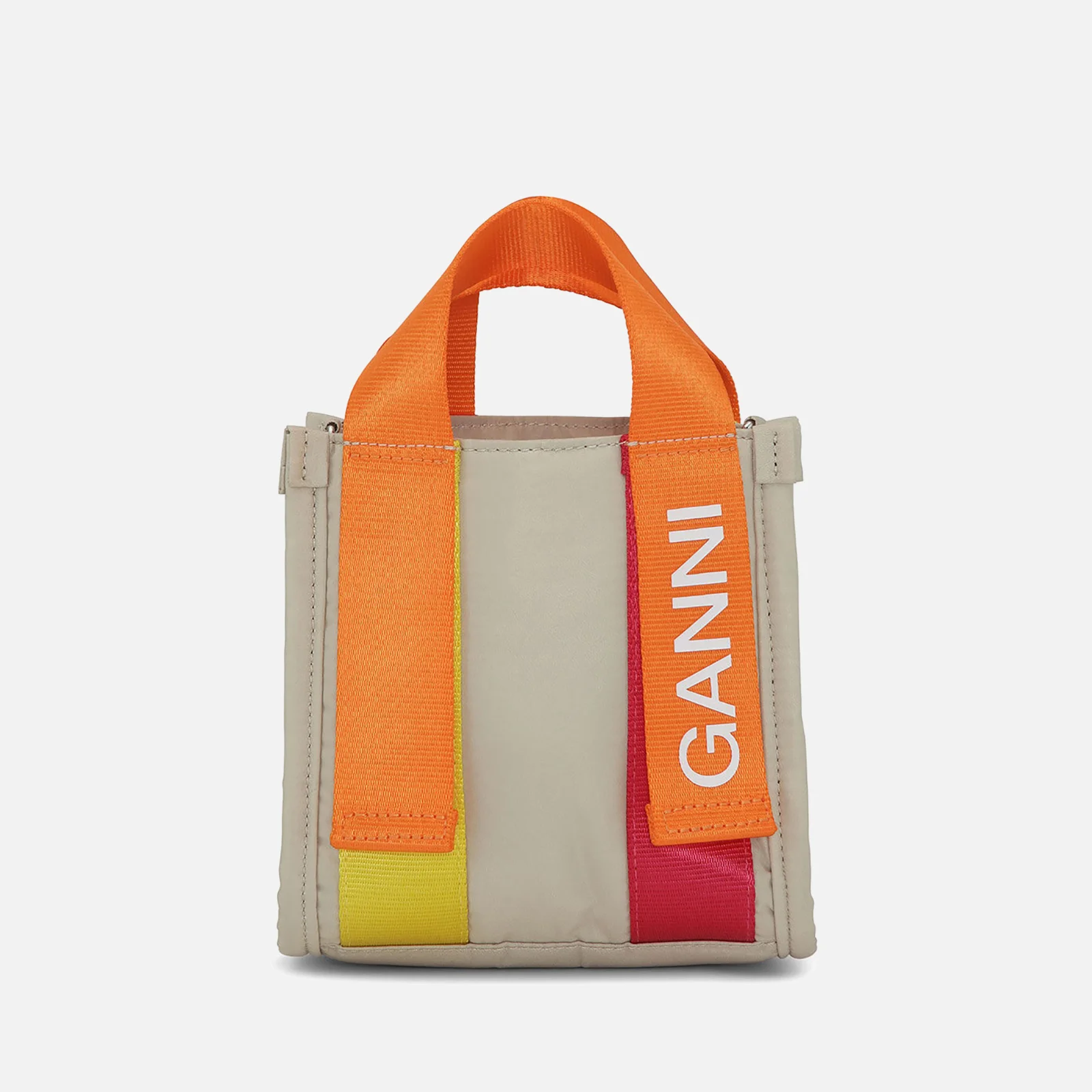 Ganni Tech Small Recycled Shell Tote Bag Image 1