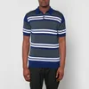 John Smedley Freen Striped Cotton Polo Shirt - Image 1