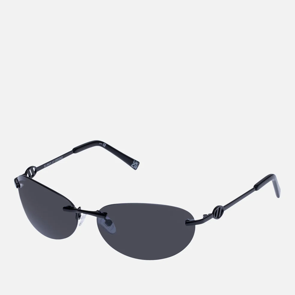 Le Specs SLINKY Oval Metal Sunglasses Image 1