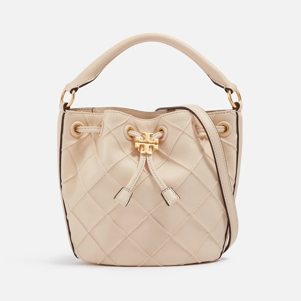 Tory Burch Fleming Quilted Leather Bucket Bag Image 1