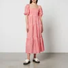 Kitri Gianna Gingham Seersucker Midi Dress - Image 1