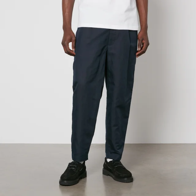 Fred Perry Linen-Blend Cropped Trousers