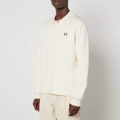 Fred Perry Logo-Embroidered Cotton Cardigan