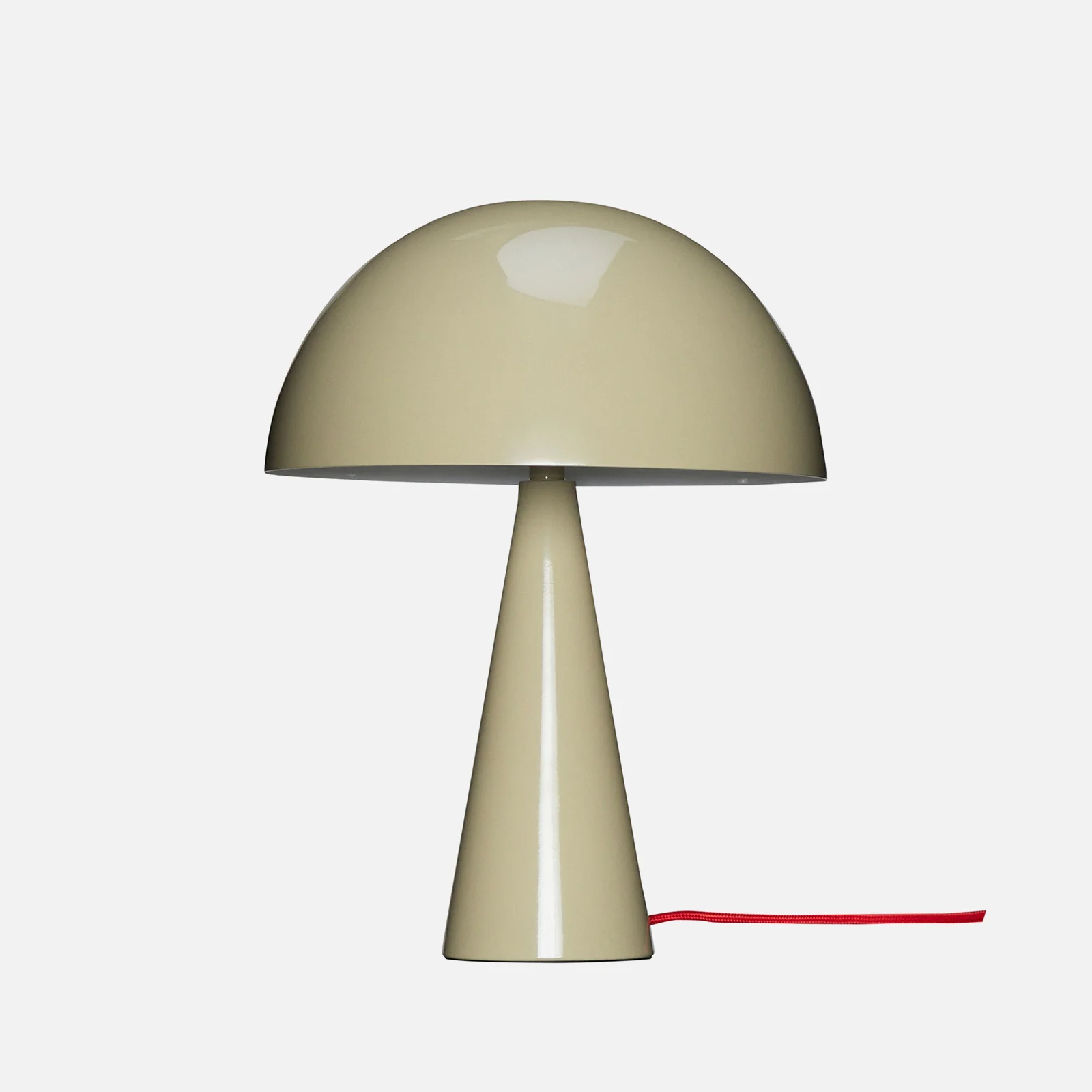 Hübsch Mini Mush Table Lamp - Sand /Red Image 1