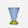 Hübsch Abyss Vase - Light Blue/Olive - Image 1