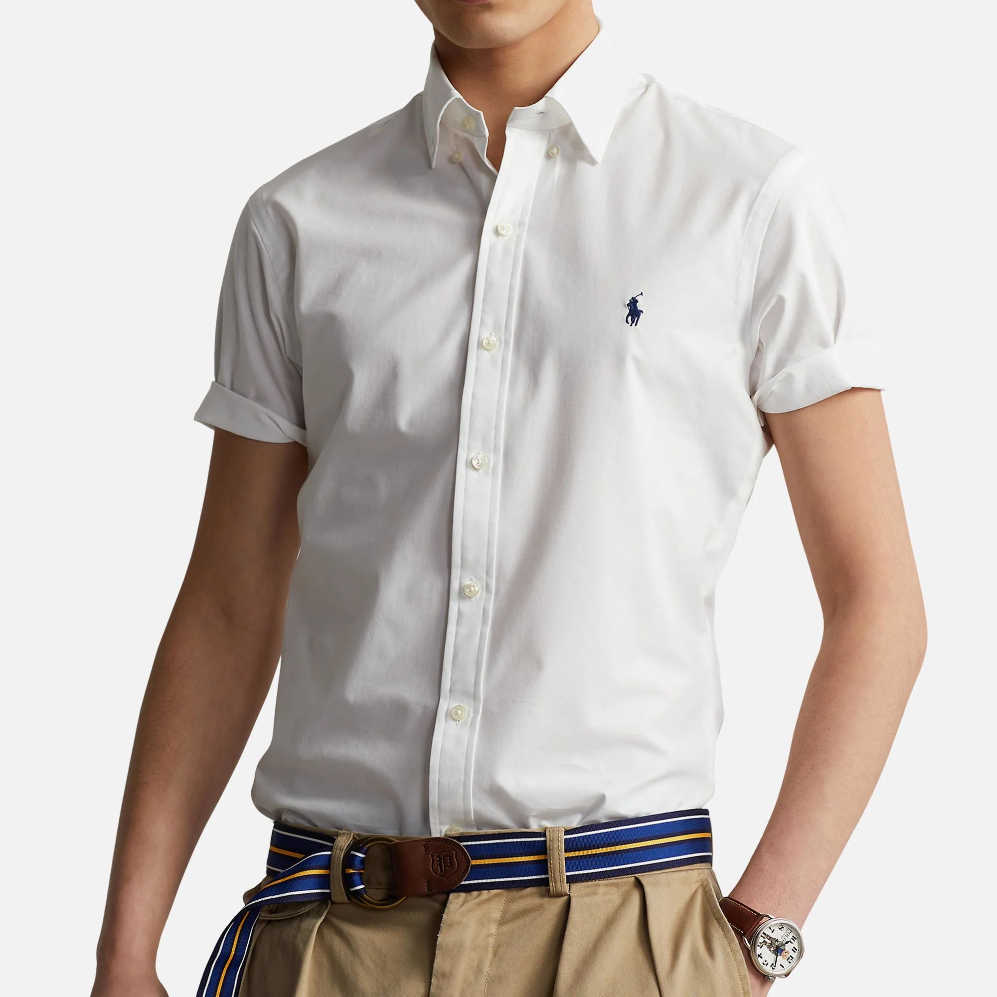 Polo Ralph Lauren Slim Fit Stretch Poplin Cotton-Blend Shirt Image 1