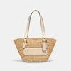Coach Structured 16 Straw Tote Bag - Image 1