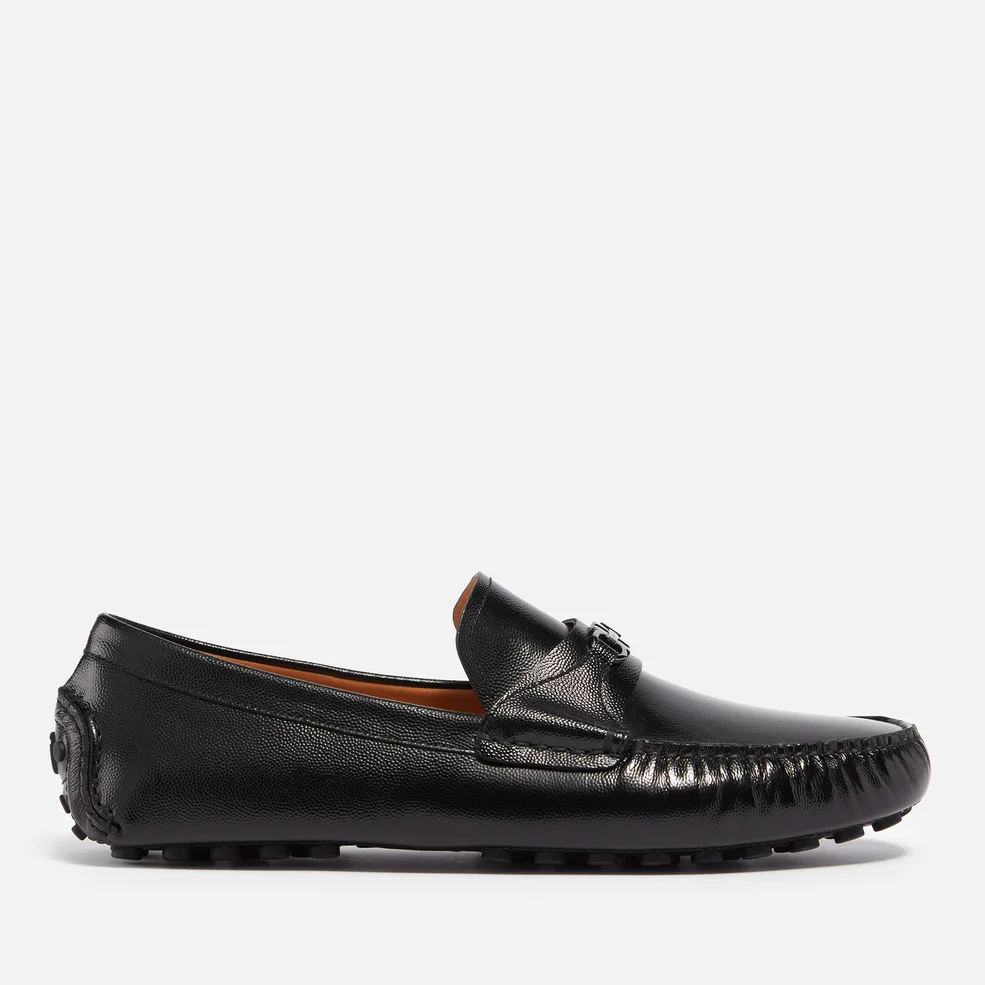 Salvatore Ferragamo Men's Florin Leather Moccasin Shoes Image 1